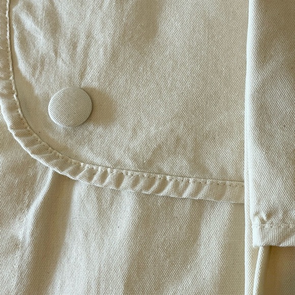 3 curtain panels JCPenny Home Collection - off-white / cream button-top - Picture 11 of 12